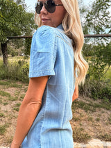 The Booker Western Button Down (Blue)