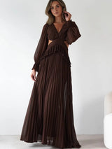 Sophisticated Open Back Gown