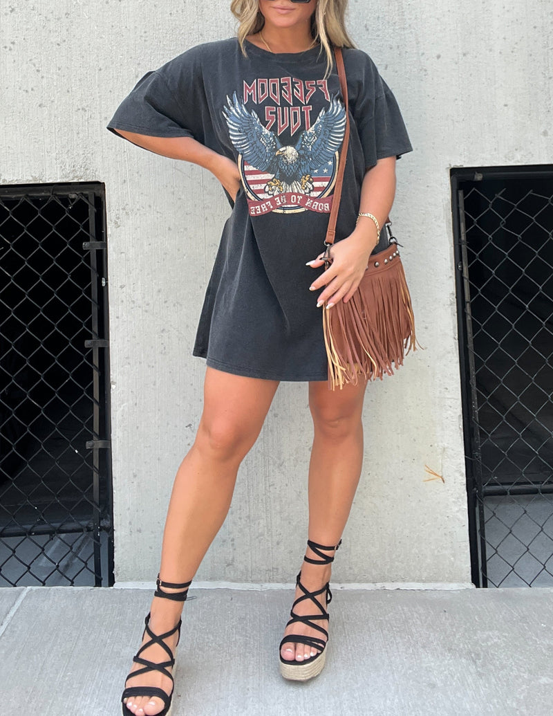 Özgürlük Turu Tişört Elbise