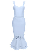 Seksi Dantel Bandaj Balık Kuyruğu Elbise