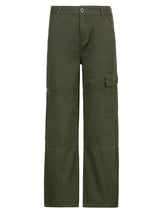 Vintage Yeşil Baba Kot Pantolonu