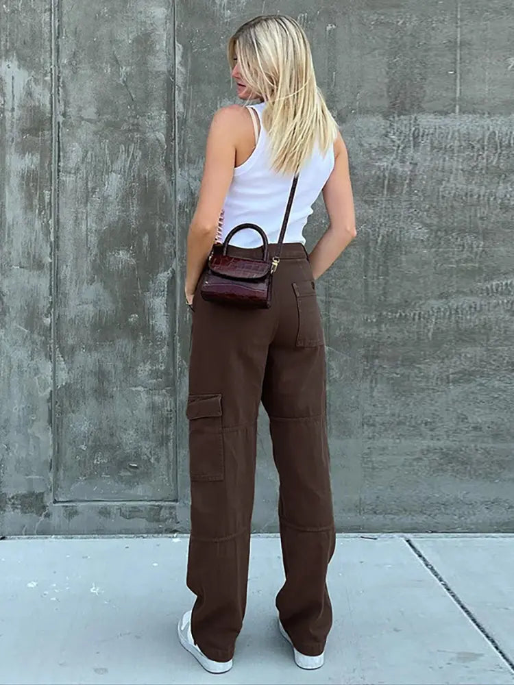 Vintage Yeşil Baba Kot Pantolonu