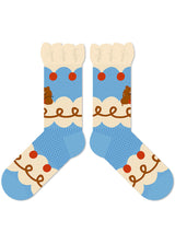 Sevimli Ayı Puding Desenli Pamuk Çorap