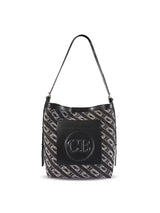 Washed Denim Commuter Crossbody Bag