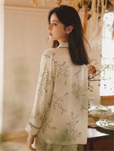Tribute Saten Çiçekli Pijama Takımı