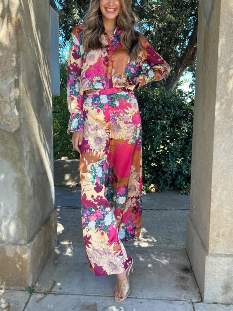 Çiçekli Yumuşak Saten Düğme Seti