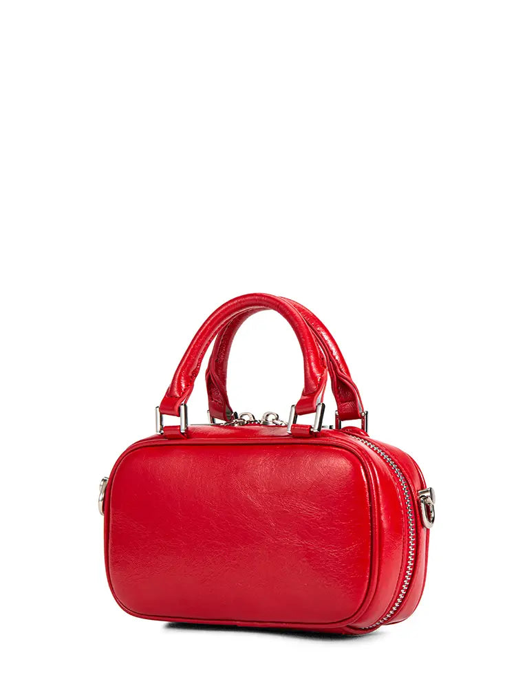 Spring Summer Boston Style Bowling Crossbody Bag