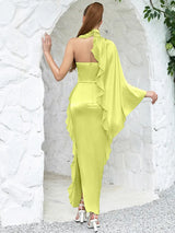 Moda Volanlı Çiçekli Bustier Elbise