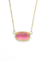 Oval Doğum Taşı Kolye Kolye