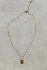 18 Ayar Altın Kaplama Yıldızlı Manzaralar Kolye