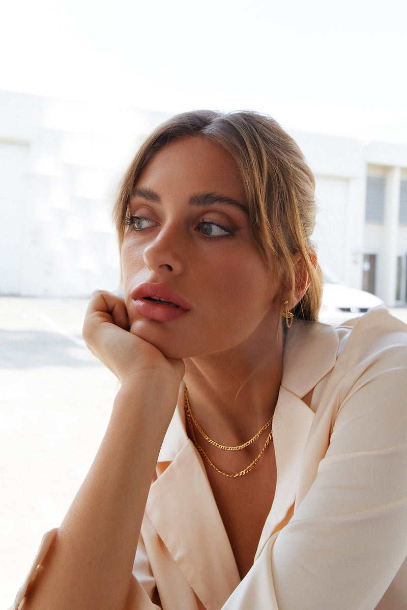 18 Ayar Altın Kaplama Lüminesans Aşk Kolye Altın