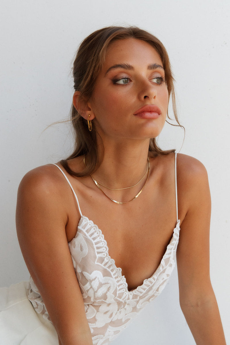 18 Ayar Altın Kaplama Zahmetsiz You Kolye Altın