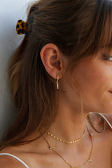 18 Ayar Altın Kaplama İçime Düşmek Küpe