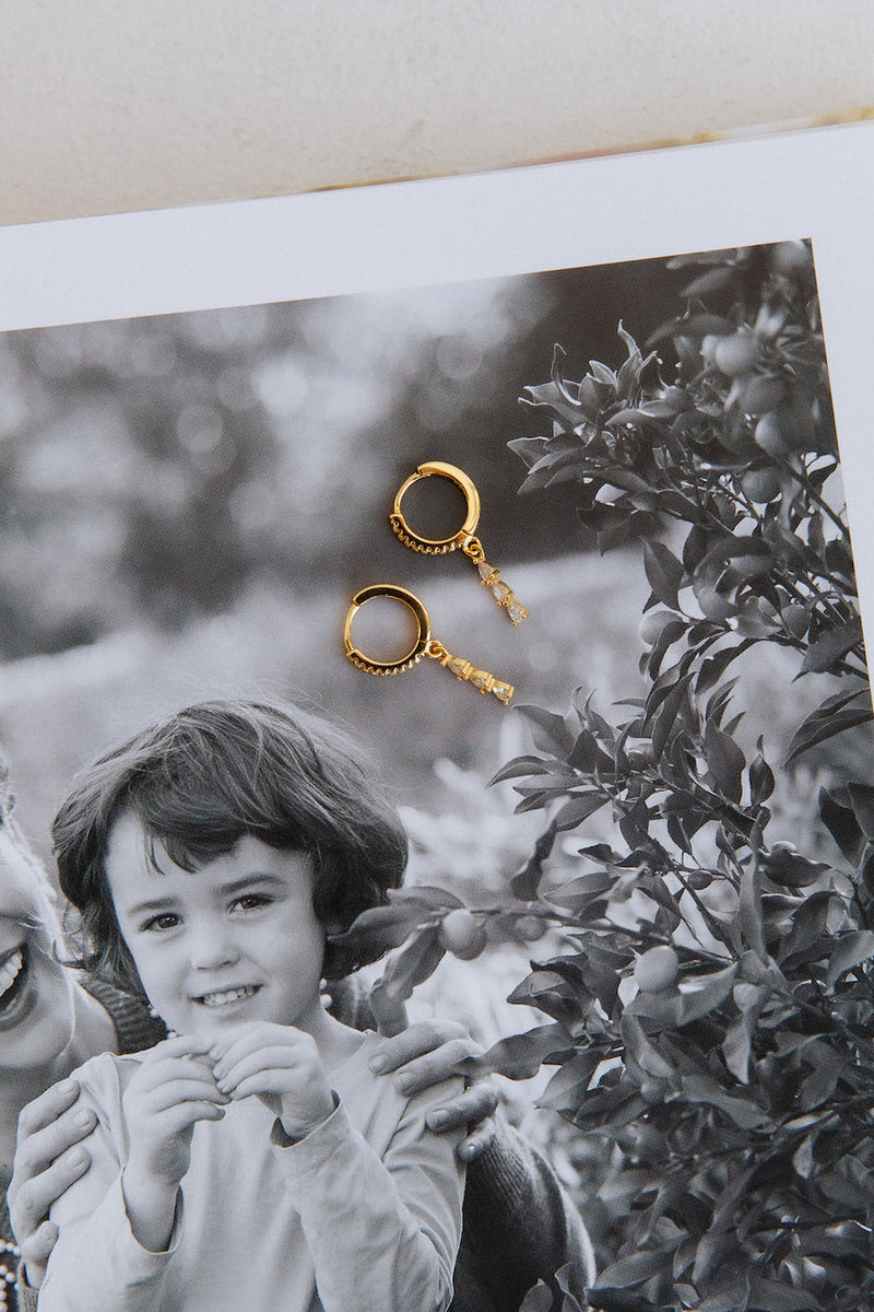 18 Ayar Altın Kaplama İçime Düşmek Küpe