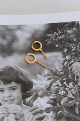 18 Ayar Altın Kaplama İçime Düşmek Küpe