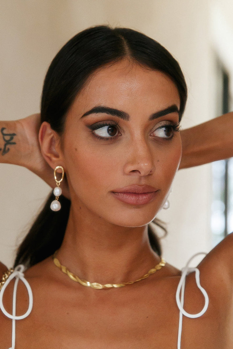 18K Altın Kaplama Döner Kolye Altın