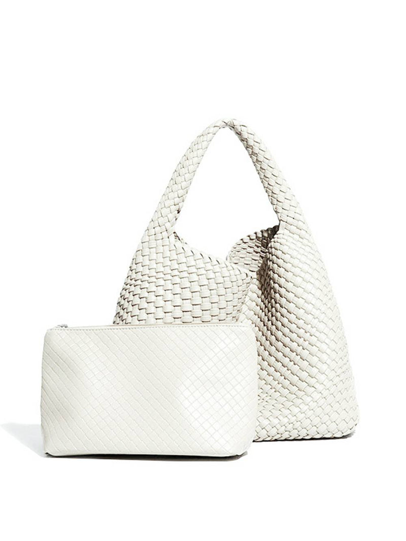 Geri Dönüşümlü Vegan Intrecciato Omuz Çantası