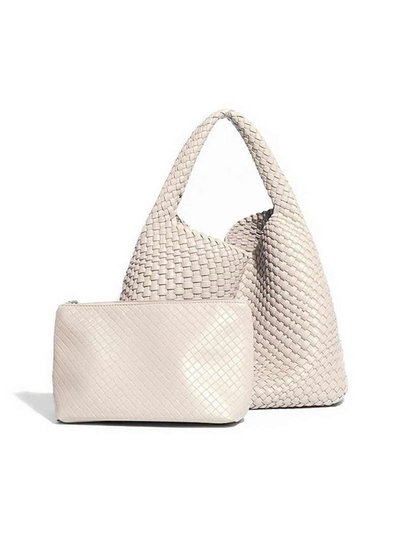 Geri Dönüşümlü Vegan Intrecciato Omuz Çantası