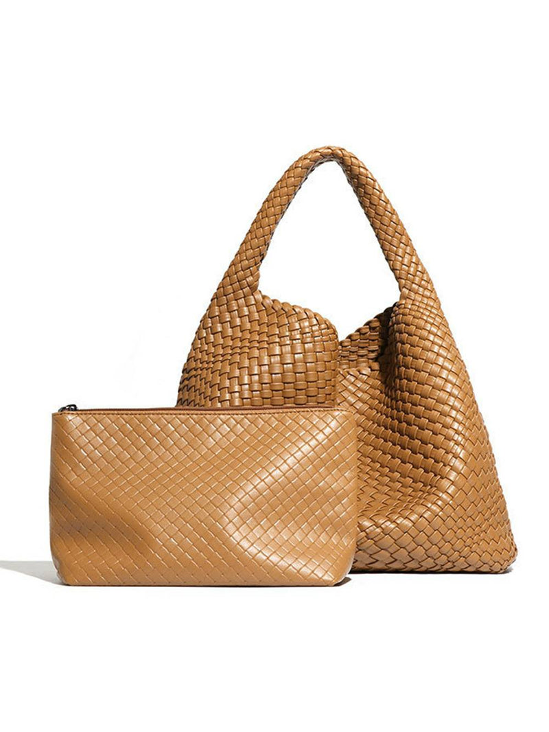 Geri Dönüşümlü Vegan Intrecciato Omuz Çantası
