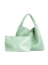 Geri Dönüşümlü Vegan Intrecciato Omuz Çantası