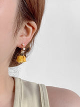 Turuncu Gül Küpe - Hannah