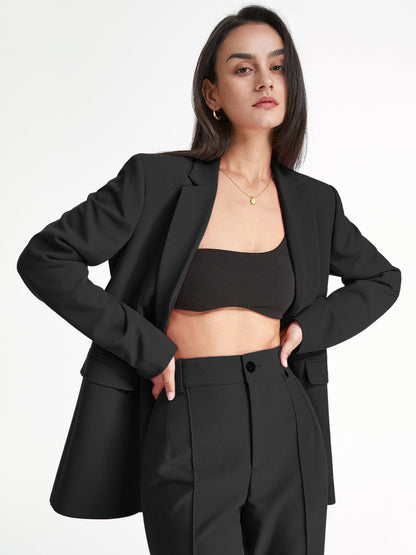 Düz Renkli Temel Blazer