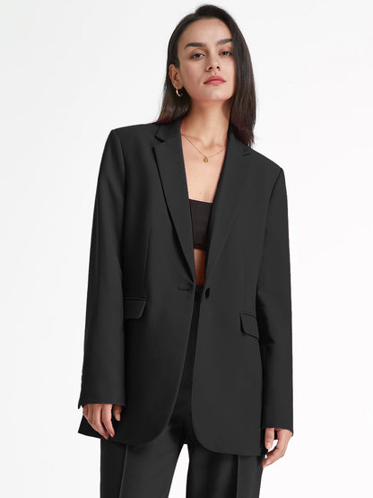Düz Renkli Temel Blazer