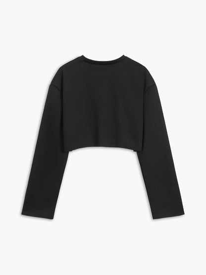 Athleisure Uzun Kollu Üç Parça Şort Takımı