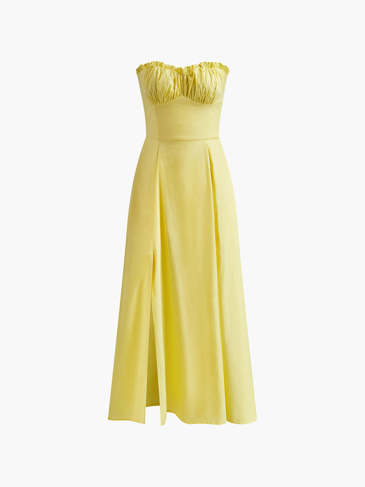 Marulla Kesim Slit Midi Elbise