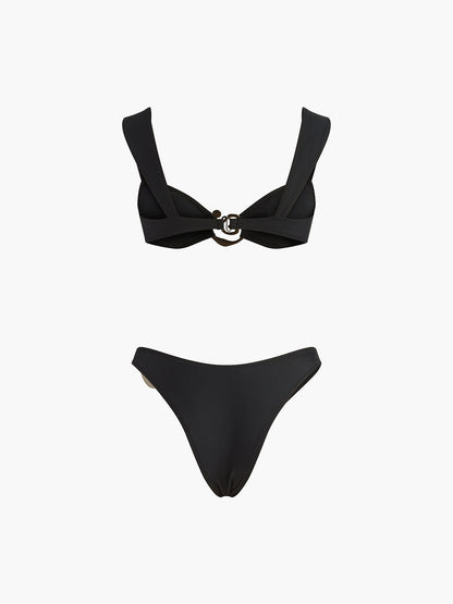 Altın Spiral Bikini Seti