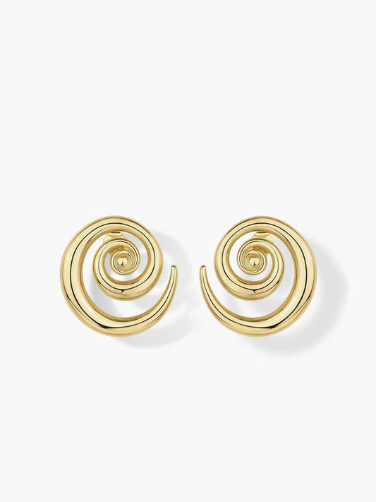 Altın Spiral Küpe