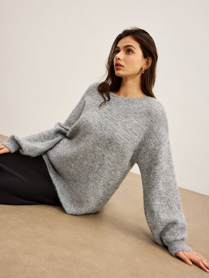 Sırtı Açık Fiyonklu Sweat