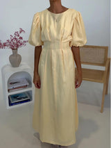 Butter Yellow Air Maxi Dress