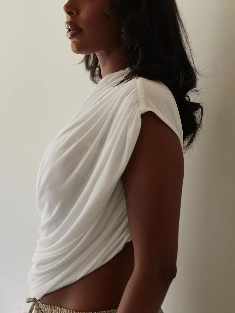 Asymmetric Draped Top