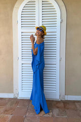 Fiyonklu Straplez Maxi Elbiseler