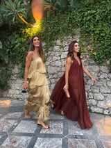 Captivating Tiered Fringe Maxi Dress