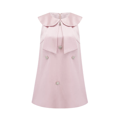 Catiana saten mini elbise