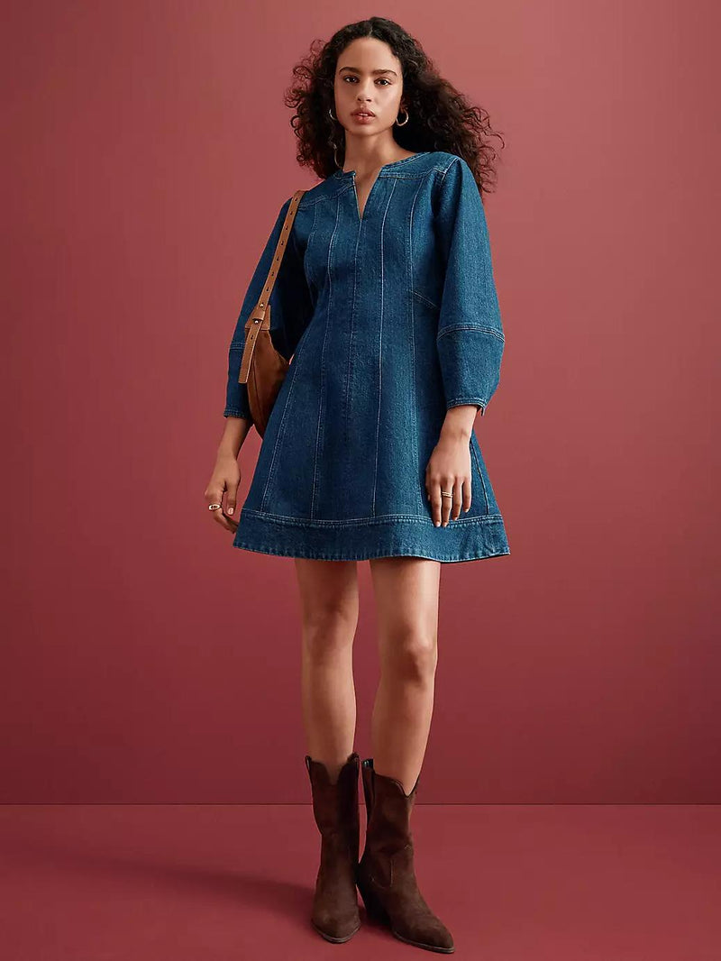 Vintage Denim Mini Dress