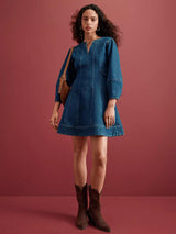 Vintage Denim Mini Dress