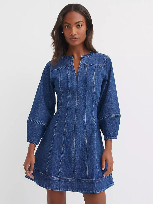 Vintage Denim Mini Dress