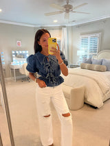 Kot Bağcıklı Günlük Şort Takımı