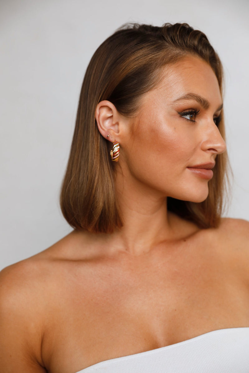 18 Ayar Altın Kaplama Meyankökü Düşler Küpe