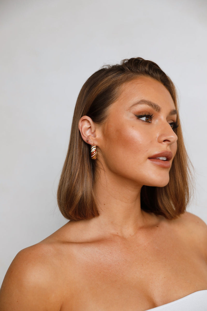 18 Ayar Altın Kaplama Meyankökü Düşler Küpe