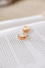 18 Ayar Altın Kaplama Meyankökü Düşler Küpe