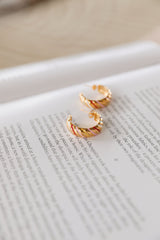 18 Ayar Altın Kaplama Meyankökü Düşler Küpe