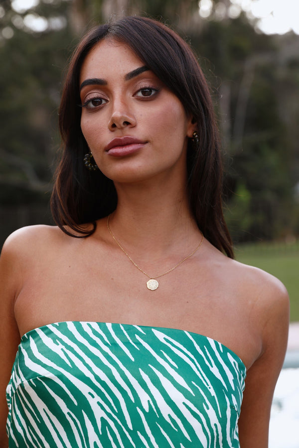 18 Ayar Altın Kaplama Kılavuzlu Yol Kolye