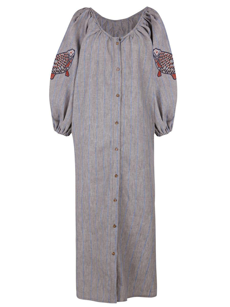 Melite Blue Midi Dress