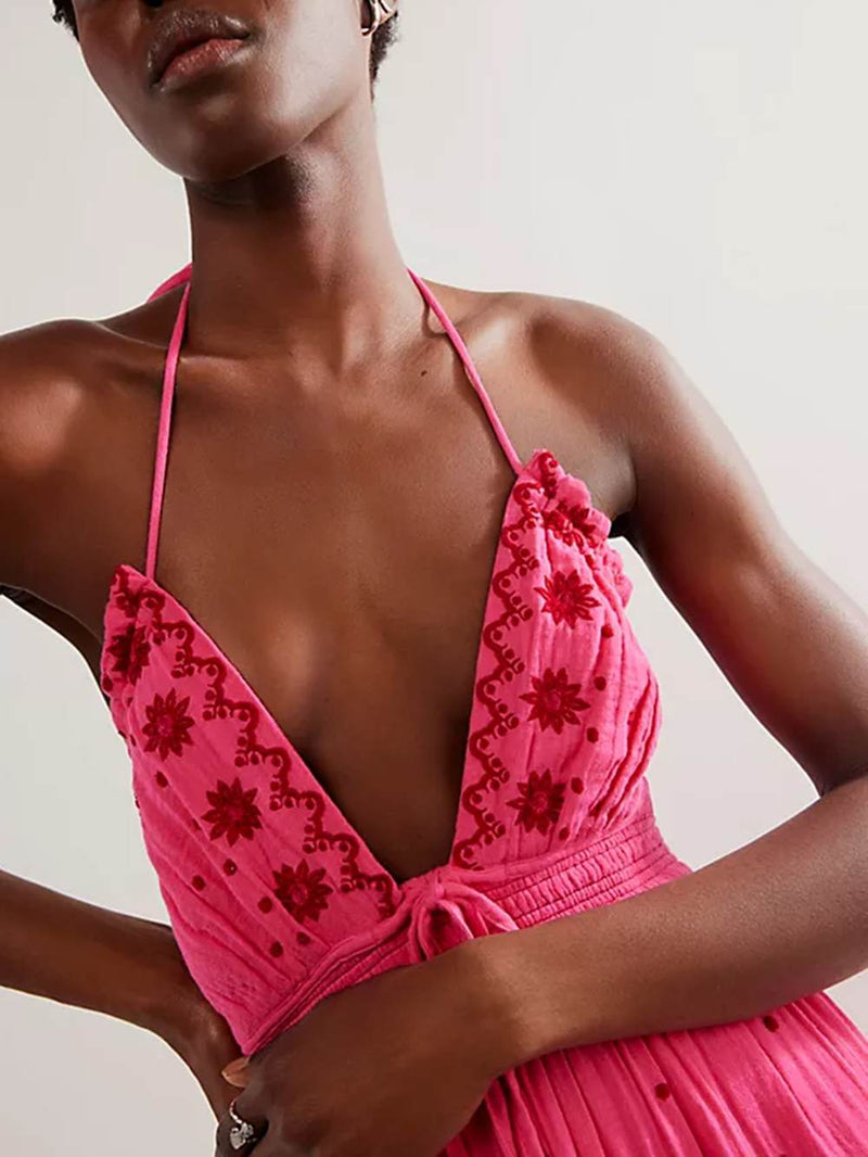 Gerçek Aşk İşlemeli Elbise