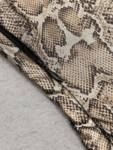 Asimetrik Baskılı Uzun Kollu Elbise