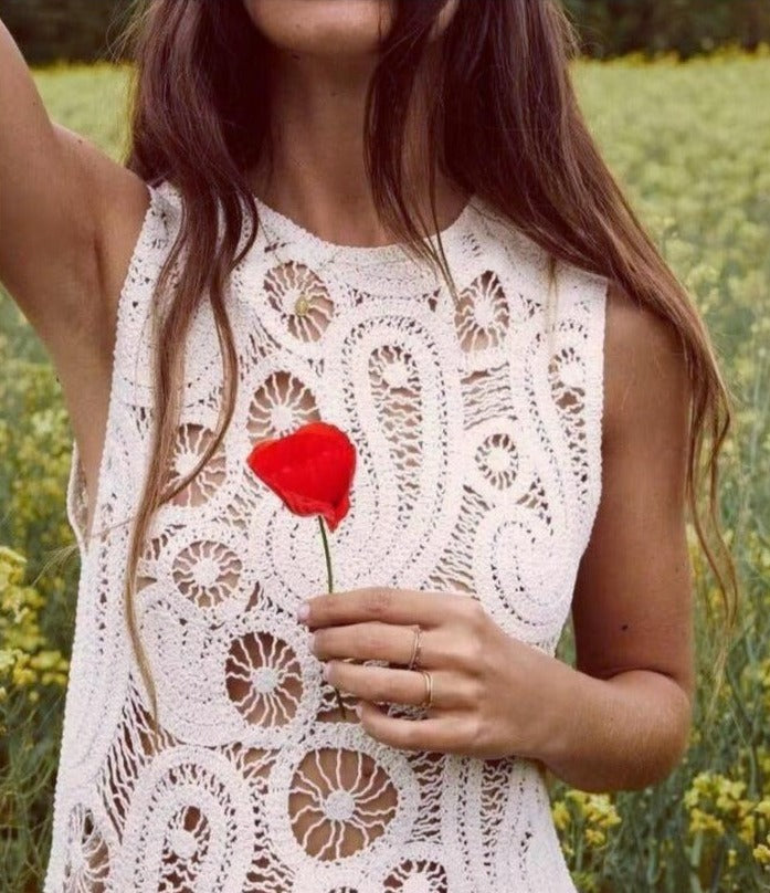 Zarif Tığ İşi Dantel Etek Takımı